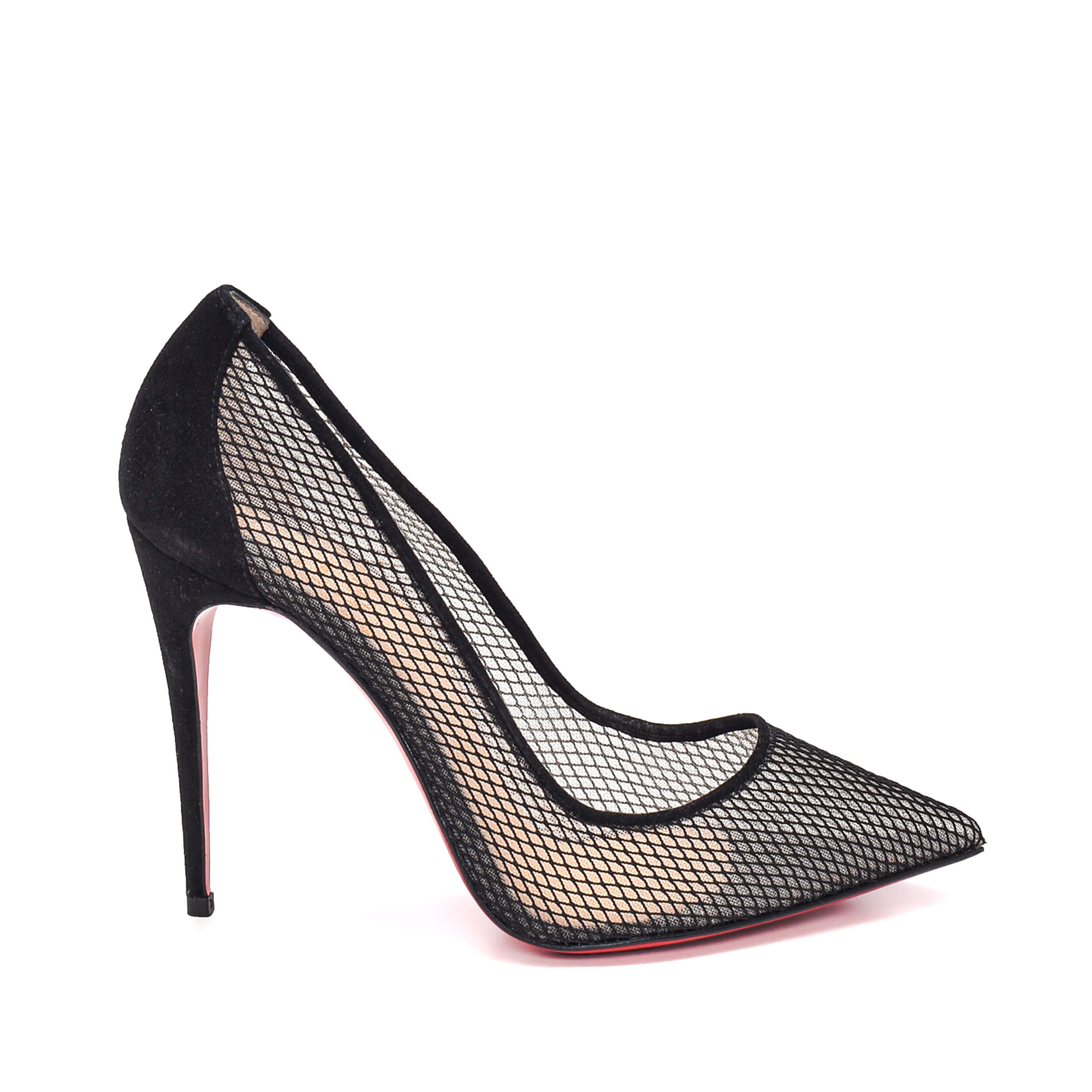 Christian Louboutin - Black Netting Pump